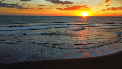 Obraz premium sunset on the beach