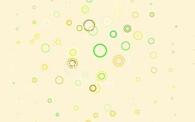 Light Green, Red vector backdrop with dots.