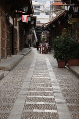 Old roads with Stone walls 