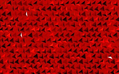 Dark Red vector background with triangles.