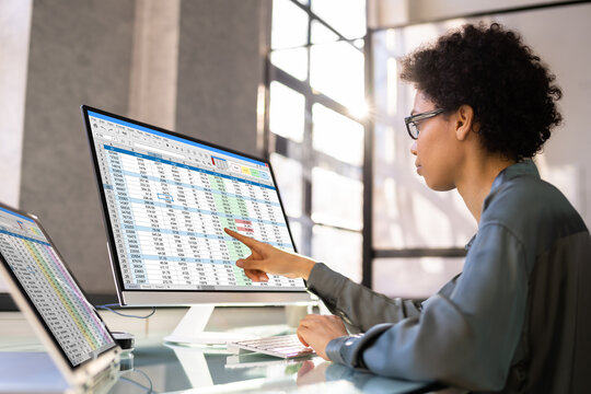 African American Office Employee Auditor