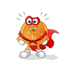 bitcoin heroes vector. cartoon character