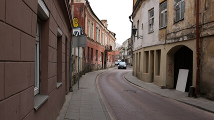 narrow street in the town