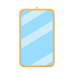 Vector illustration of a mirror, for home furnishings advertising