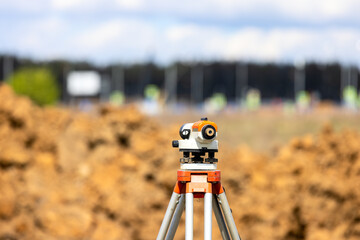 Theodolite for Survey construction and engineering wor , determining horizontal and vertical angles.