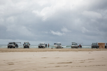 Camping on the beach