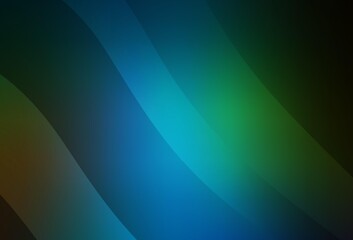 Dark Blue, Green vector blurred bright texture.