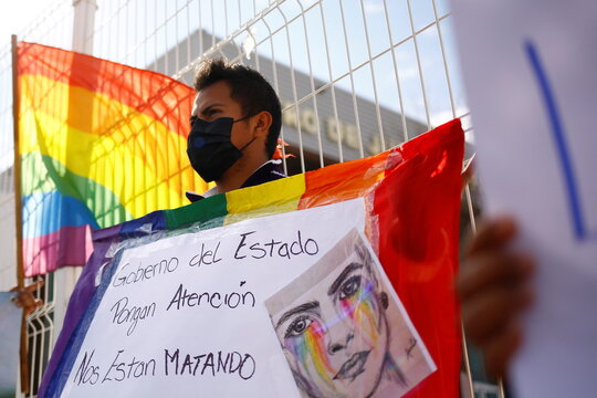 Protest against gender-based violence after the murder of a lesbian couple in Ciudad de Juarez