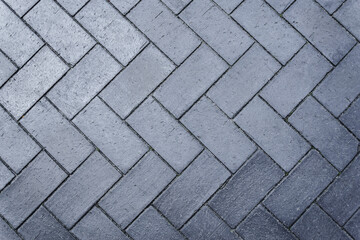 Close-up, Dark gray concrete paving slabs.