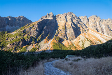 High Tatras - Slovakia - The the look to Satan peak in the morning light.