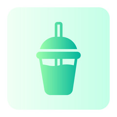 bubble tea gradient icon