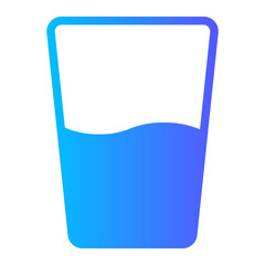 glass of milk gradient icon