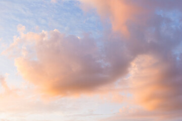 Blurry colorful of sunset, nature background