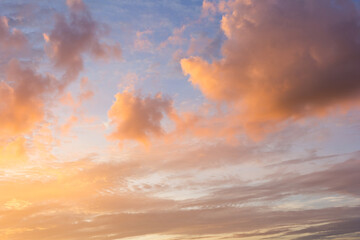 Fototapeta na wymiar Blurry colorful of sunset, nature background
