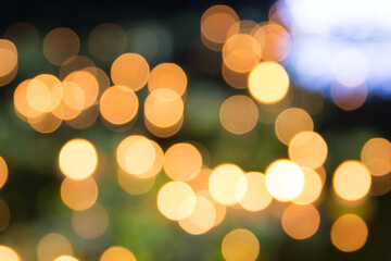 Fototapeta premium Colorful of blurred lights bokeh