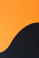 abstract paper background in orange and black