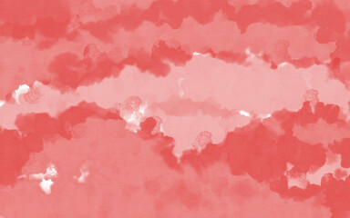 red background watercolour lunar year abstract