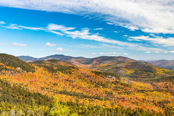 Views of Beautiful Fall Foliage in the White Mountains of New Hampshire