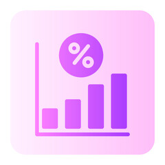 interest rate gradient icon
