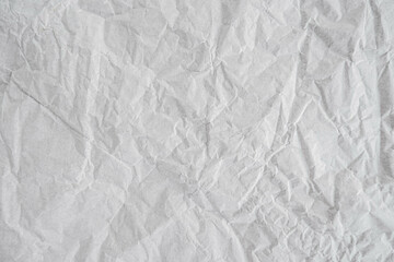 White crumpled paper texture for background