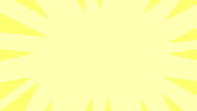 Looping cute sunburst concentrated line animation