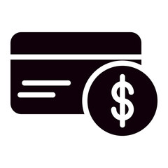 credit card glyph icon