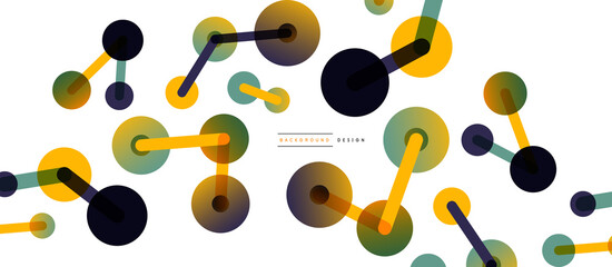 Network concept abstract background. Dots connection. Big data idea. Business template for wallpaper, banner, background or landing