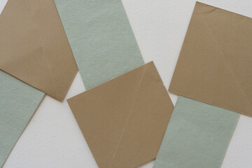 abstract paper background with squares and rectangles