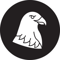 eagle glyph icon