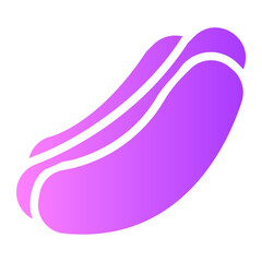 hot dog gradient icon