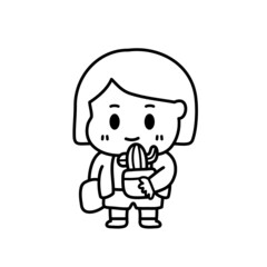 This character imitates Matilda in the movie Leon.