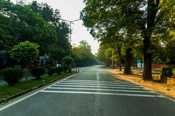 Roads of Chandigarh in the Morning