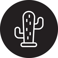 Cactus glyph icon