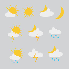 icon weather, vector art, meteorology, design