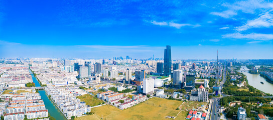 Fototapeta na wymiar Urban scenery of Wuzhong District, Suzhou City, Jiangsu Province
