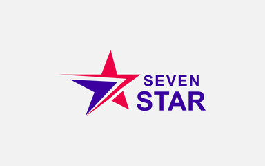 Fototapeta na wymiar star logo with arrow logo design vector usable for delivery logo, astronomy , space, business