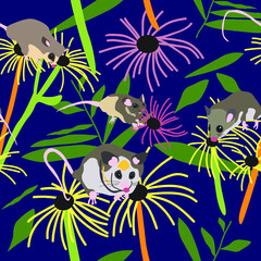 Australian Pigmy Possums Repeat Pattern 2