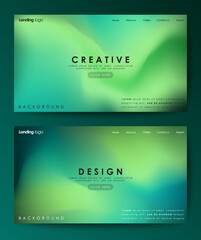landing page design inspiration with abstract background
