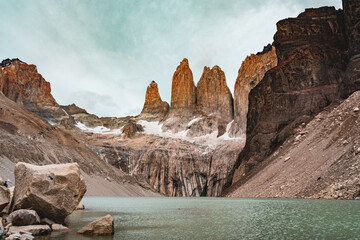 The three towers of Torres del Paine National Park