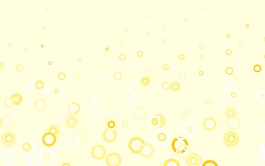 Light Yellow vector pattern with spheres.