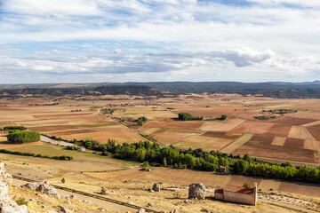 Fototapeta premium Landscape from the Gormaz castle
