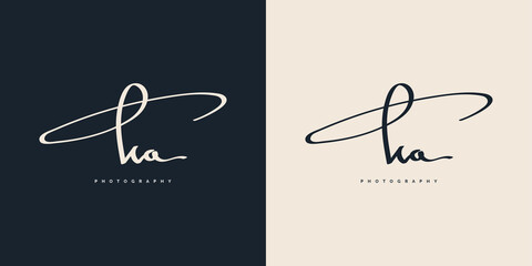 Initial K and A Logo Design with Handwriting Style. KA Signature Logo or Symbol for Wedding, Fashion, Jewelry, Boutique, and Business Identity