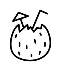 Bartender accessory flat line icon. Barman stuff, glasses, drinks. Outline sign for mobile concept and web design, store