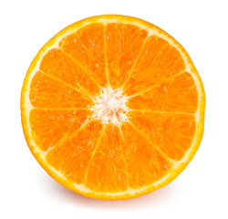 Fresh Mandarin Orange isolated on white background, Taiwan Tangerine Orange on White Background With clipping path.