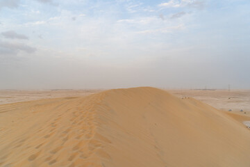 Fototapeta na wymiar Beautiful view of Singing Dune in Qatar.