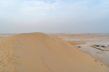 Beautiful view of Singing Dune in Qatar.