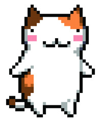 cat pixel art.