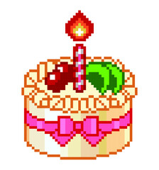 Cake pixel art.