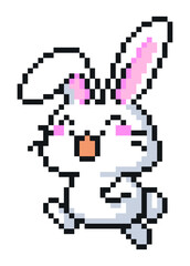 rabbit pixel art.