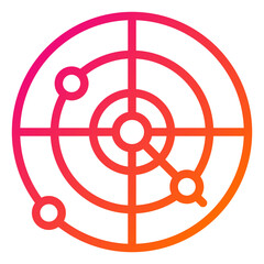 Radar Vector Icon Design Illustration